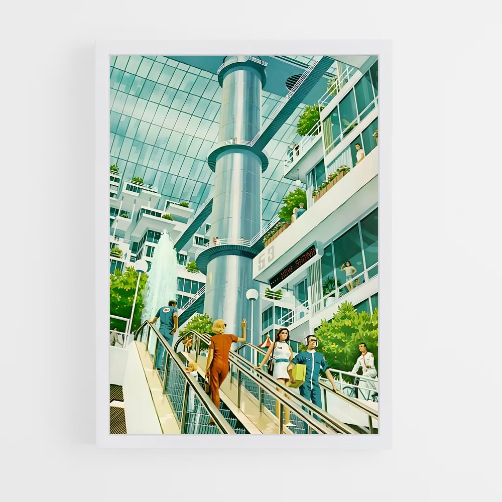 Poster Promenade dans le Futur – affiche Espace rétro (vue 3)